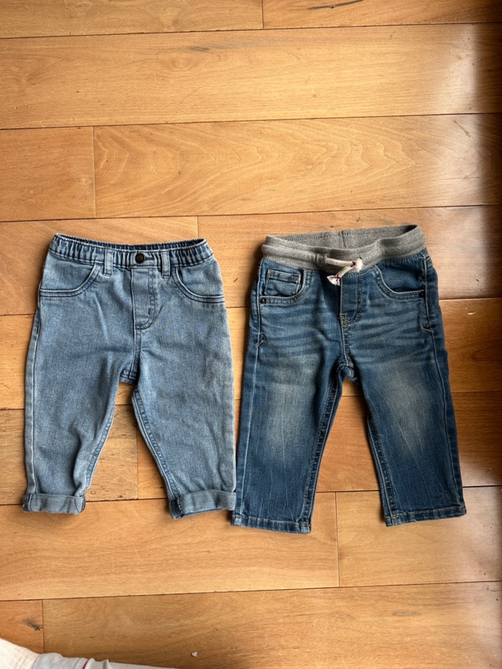 Baby 12 Month 2 Pairs of Jeans Cat & Jack and Garanimals